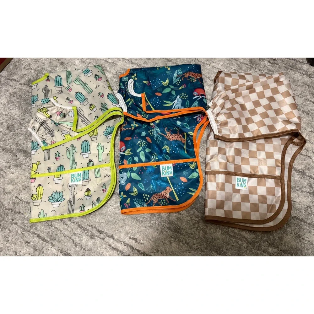Bumkins Sleeved Bib, Baby & Toddler for 6-24 Mos,Baby Led Weaning, Food catcher